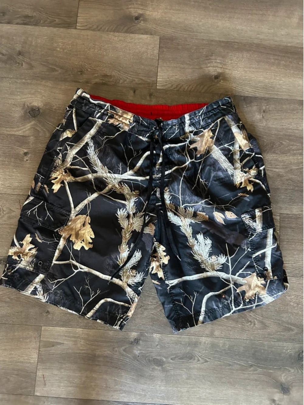 real tree x cabelas camo swim trunks size large